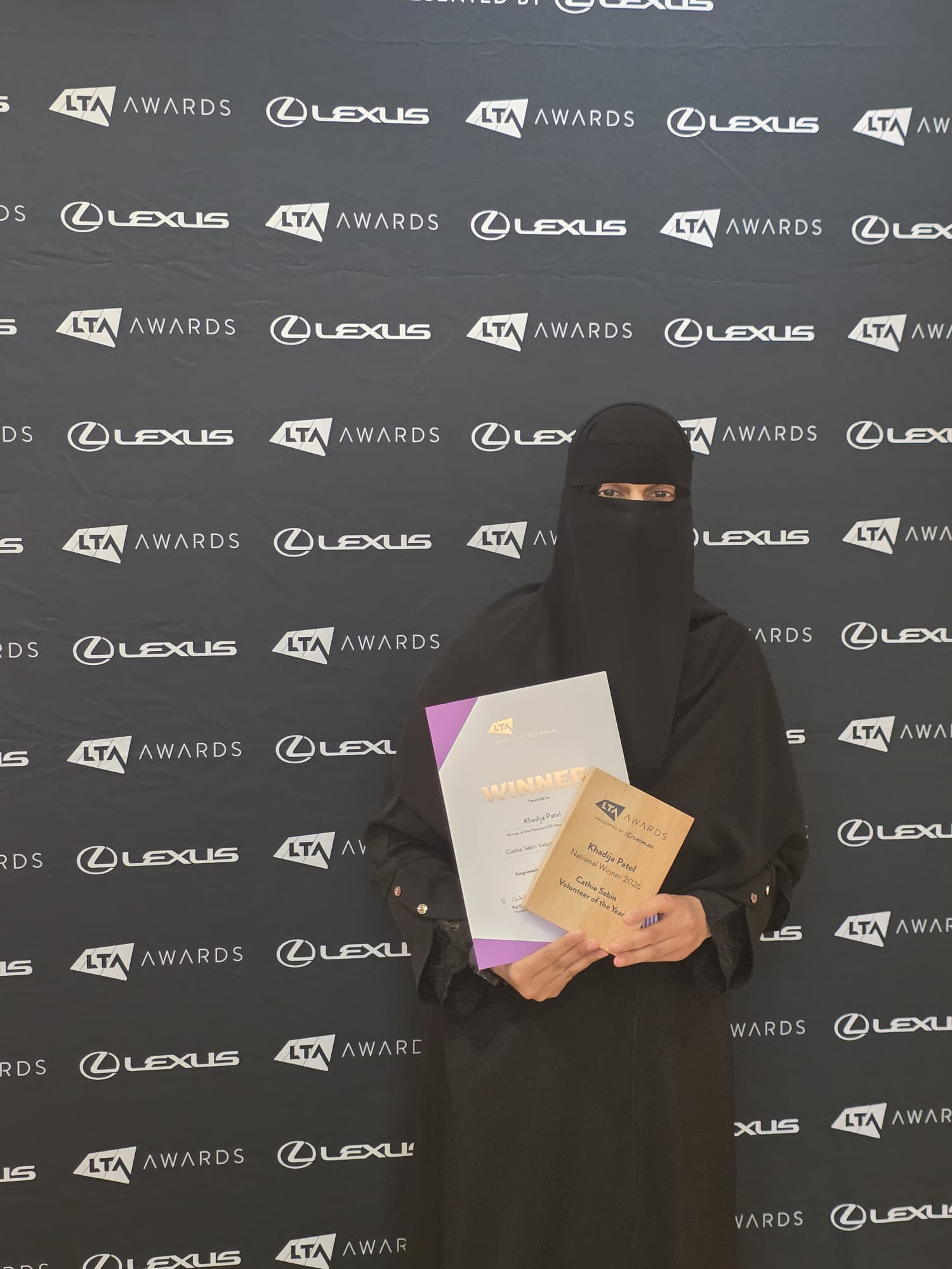 Khadija Patel at the LTA awards.